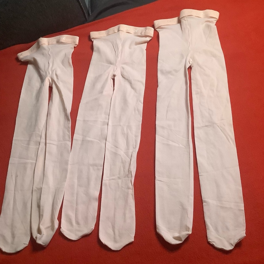 Capeziox Dance/Ballet Tights Size S 3 Pairs